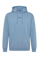 Unisex Hoodie in Blue Dusk mit dezentem Salt’n Fox Logo-Print vorne